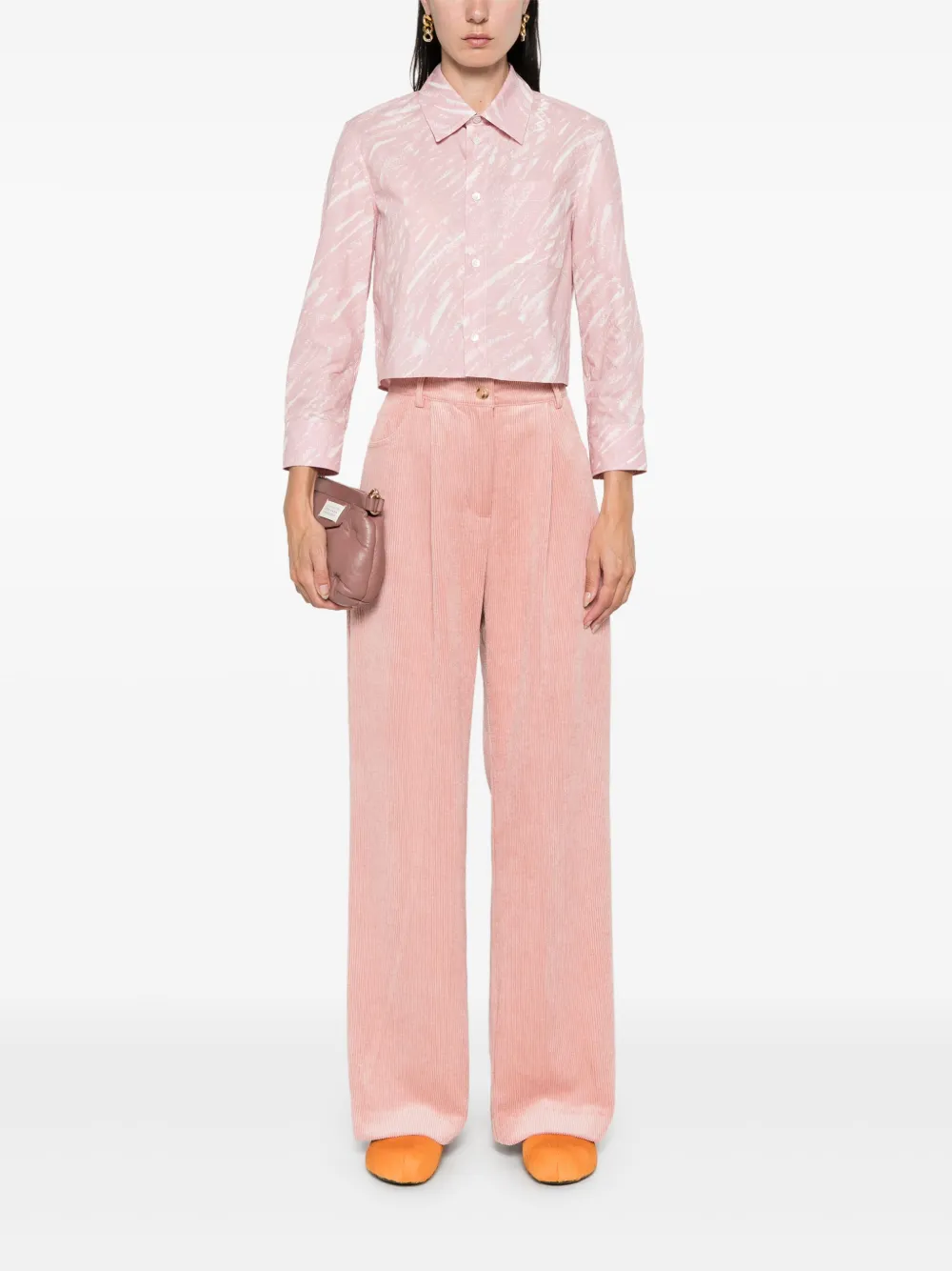 Marni Overhemd met abstracte print - Roze