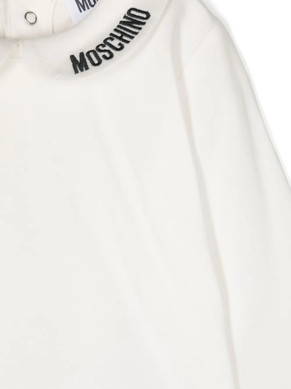 Moschino Kids Rok overall met teddybeerapplicatie Blauw