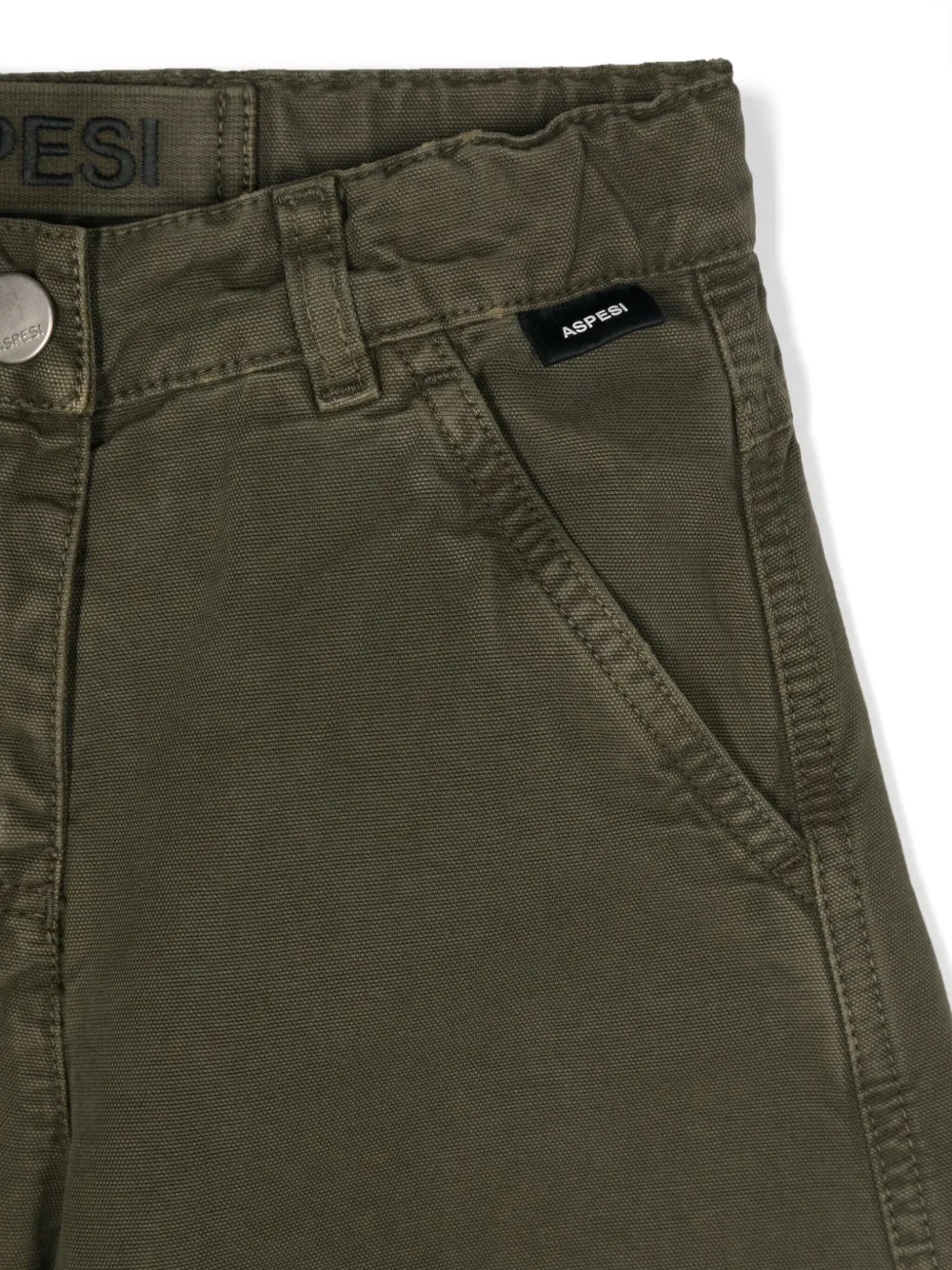 Aspesi Kids Broek met toelopende pijpen Groen