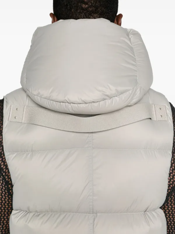 Rick Owens Hooded Liner Coat | Grey | FARFETCH IN