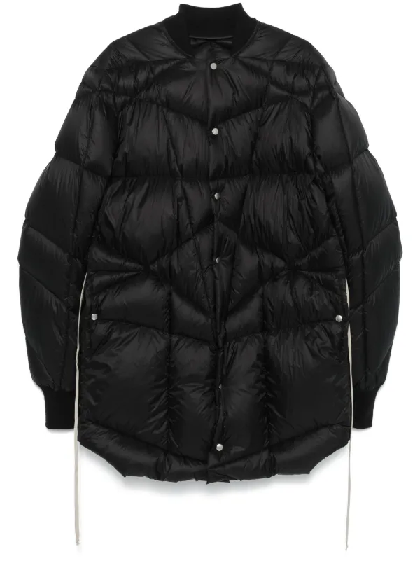 Rick Owens Flight Liner Coat Black FARFETCH AU