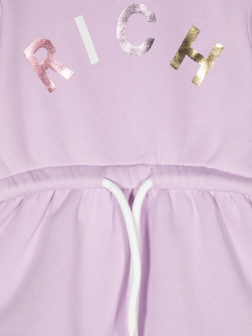 John Richmond Junior Jurk met logoprint Paars