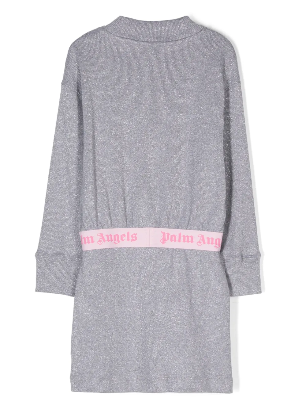 palmangelskids Palm Angels Kids Jurk met logo tailleband - Zilver