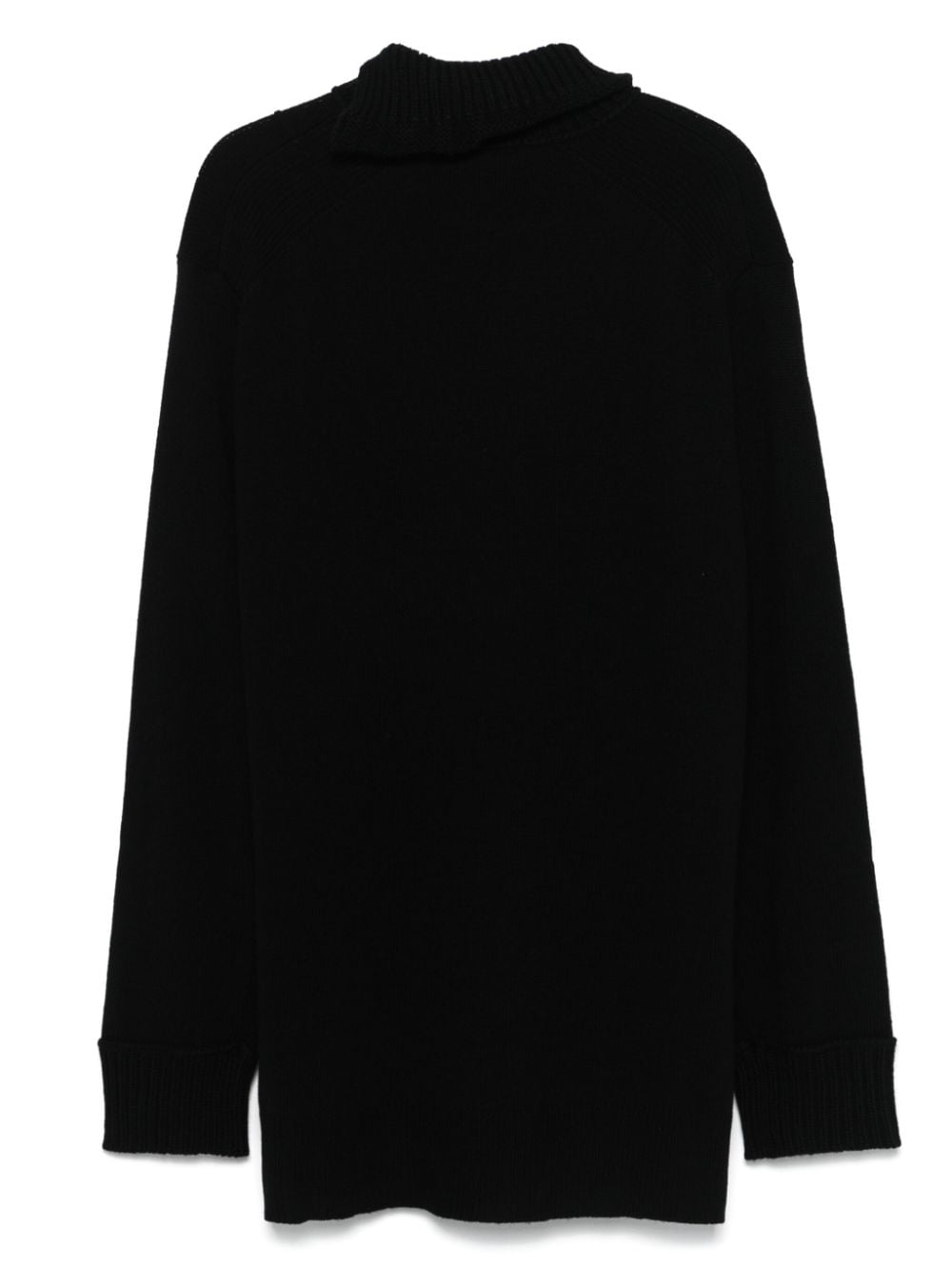 Shop Yohji Yamamoto Turtleneck Sweater In Black