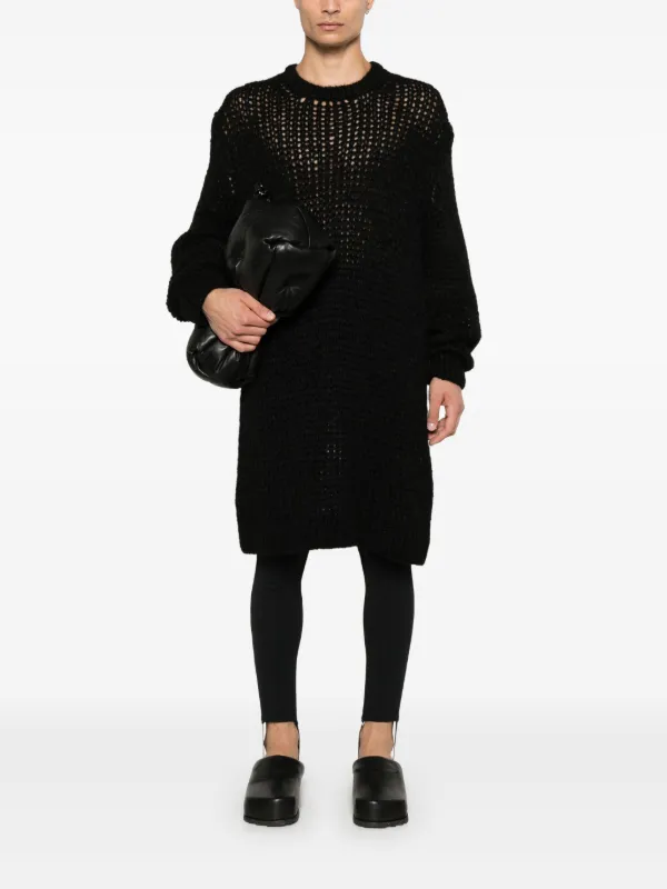Comme Des Garçons Homme Plus open-knit Sweater | Black