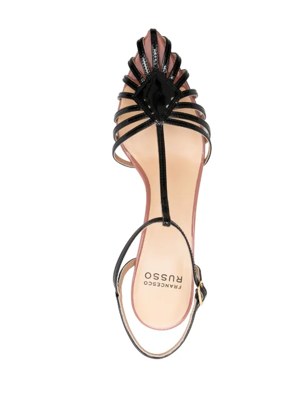 シューズ・サンダルその他 FRANCESCO RUSSO Woman Heeled sandals Black R1S995N200 300 FRANCESCO RUSSO: Shoes woman - Black | Francesco Russo