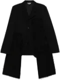 Black Comme Des Garçons deconstructed blazer