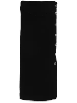 Ottolinger fine-ribbed Mini Skirt | Black | FARFETCH ZA