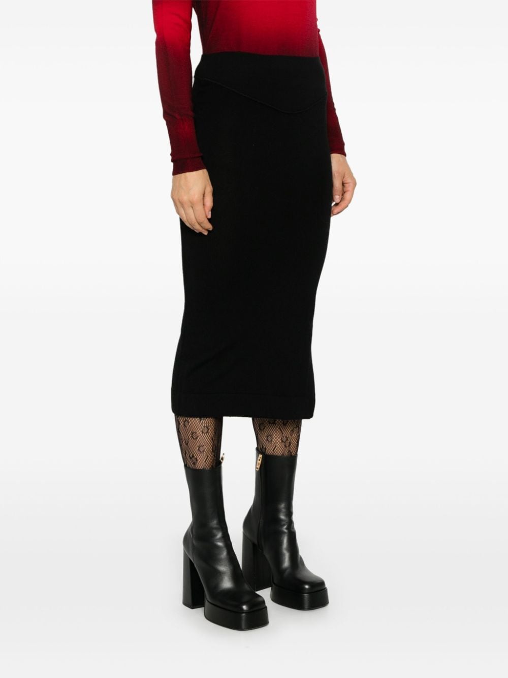 Shop Vivienne Westwood Pamela Midi Skirt In Black