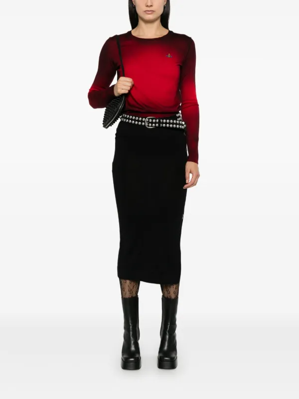 スカート VIVIENNE WESTWOOD BLACK MIDI SKIRT Vivienne Westwood Pamela Midi Skirt | Black | FARFETCH