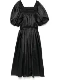 Noir Kei Ninomiya smocked midi dress - Black
