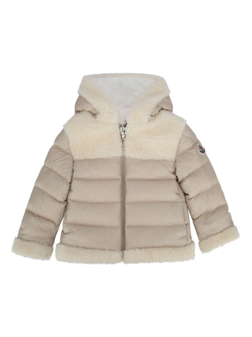 Moncler Enfant Dofi gewatteerd jack Beige