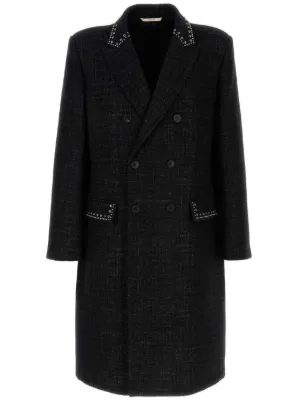 VALENTINO グレー ウールコート ダブルブレスト Valentino（ヴァレンティノ）メンズ ダブルコート - FARFETCH