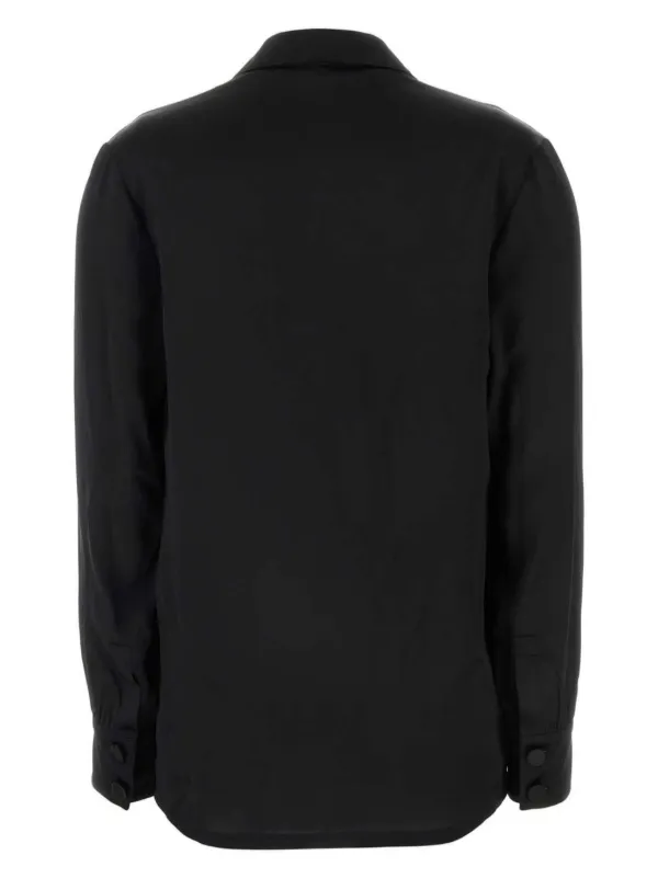 Saint Laurent Silk Satin Shirt Black FARFETCH IE