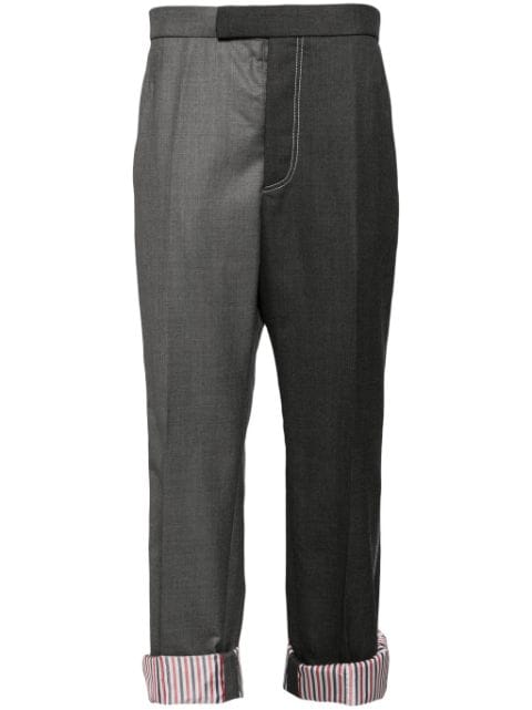 Thom Browne two-tone wool trousers