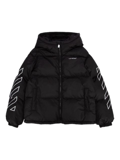 Off-White Kids Bookish Diag puffer jacket