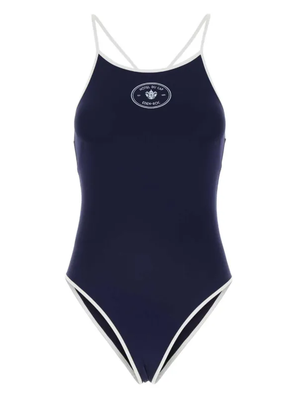 Sporty Rich Hotel Du Cap Swimsuit Blue FARFETCH