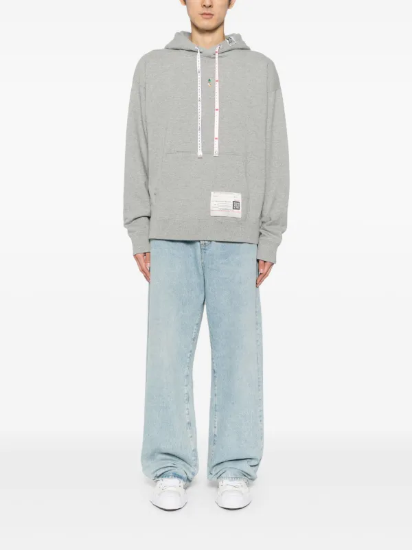 Maison MIHARA YASUHIRO Duck Embroidery Hoodie | Grey | FARFETCH