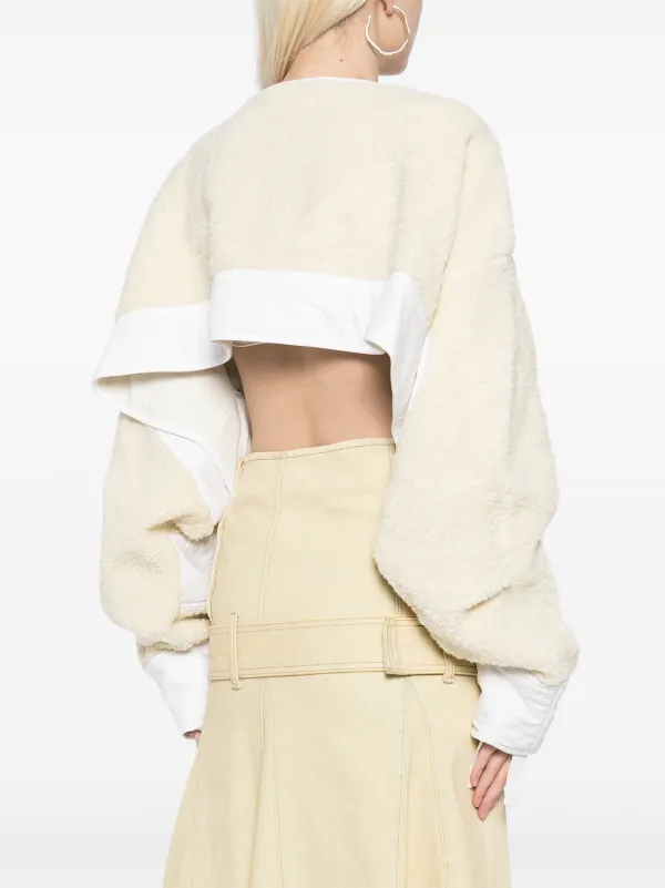 Maison MIHARA YASUHIRO long-sleeve Cropped Jacket | White