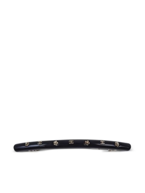 Cheap HOT SALE CHANEL 2002 logo icons hair barrette Women