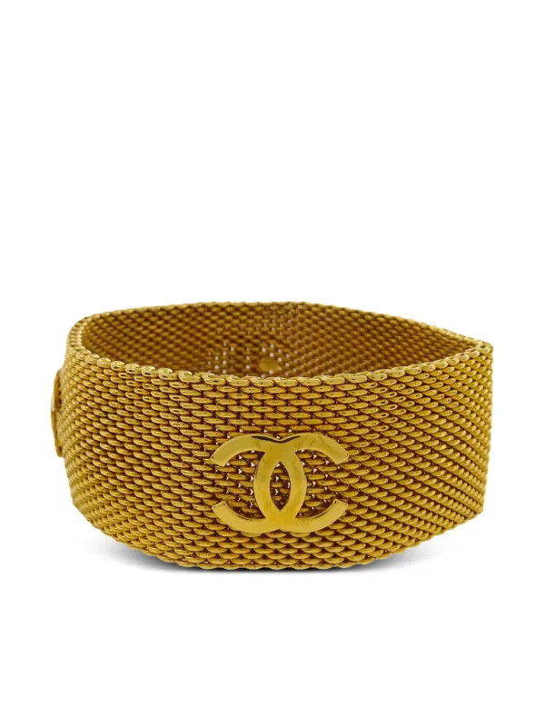 CHANEL Pre-Owned 1996 ココマーク チェーンブレスレット | ゴールド 