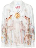 Casablanca Le Temple Du Savoir shirt - White