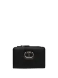 TWINSET zipped leather wallet - Black