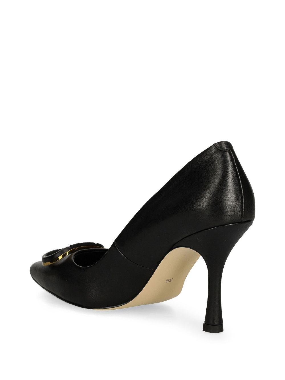 TWINSET 90 mm pumps met logoplakkaat Zwart