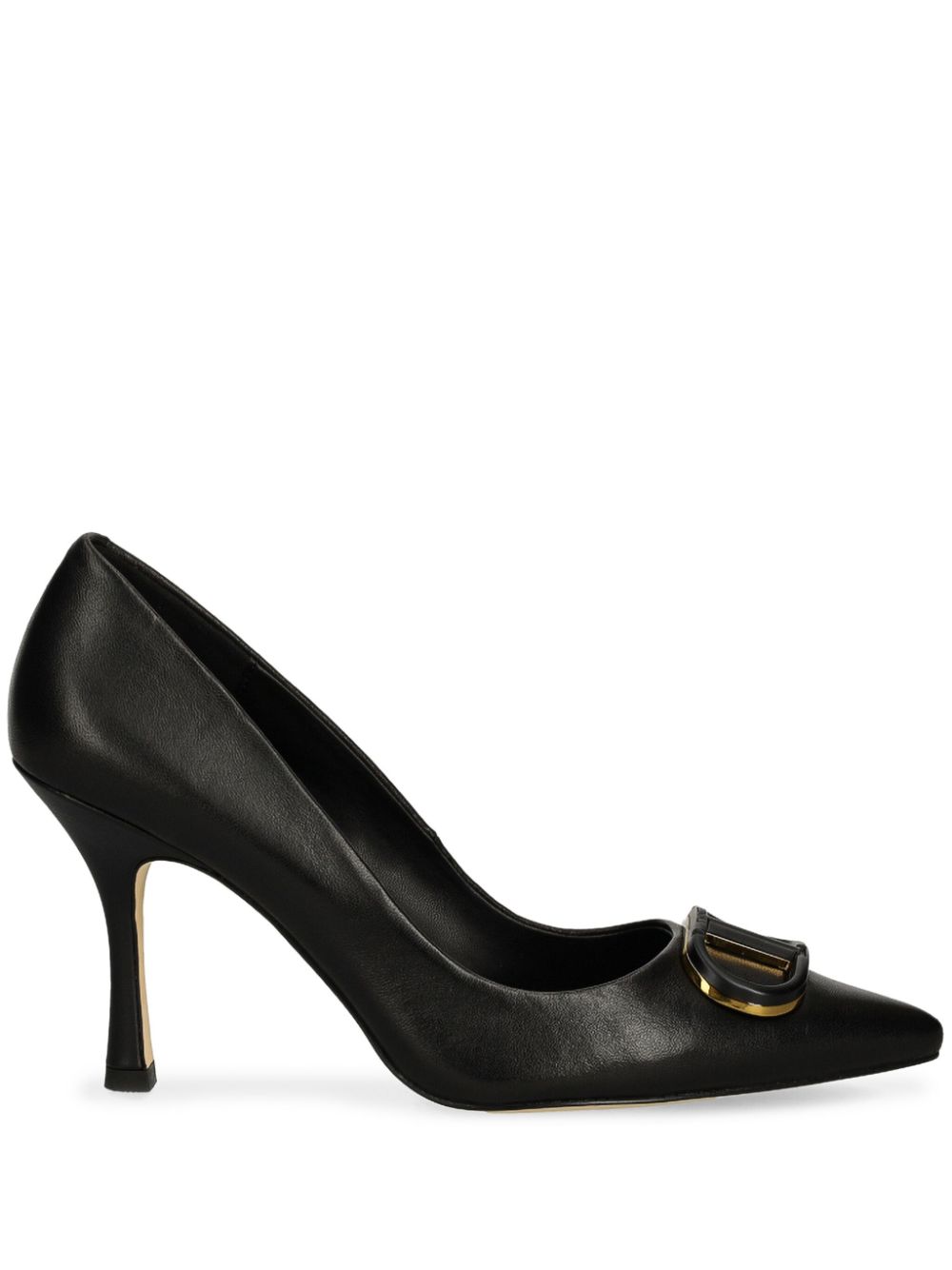 TWINSET 90 mm pumps met logoplakkaat Zwart