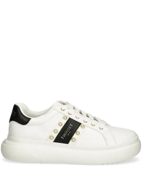 TWINSET leather sneakers