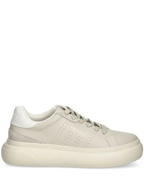 TWINSET leather sneakers