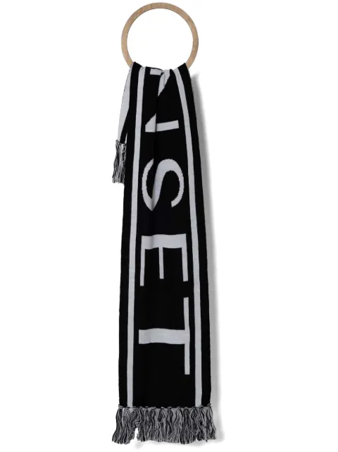 TWINSET logo intarsia-knit scarf 242TA4481 - 0