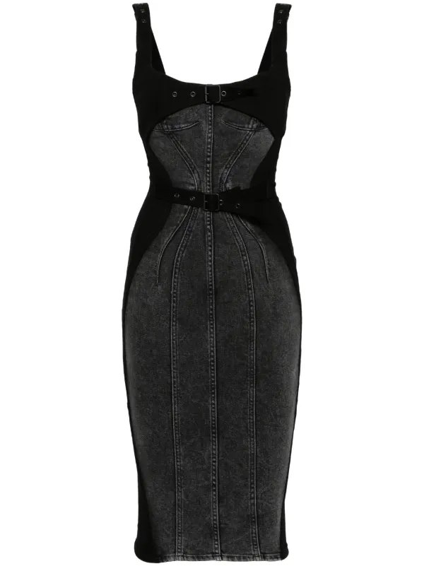 ワンピース MUGLER FW23 RO1308 MIDI DRESS (23W1RO1308470 1999 BLACK) dresses | MUGLER Official Website – Page 2 – Mugler