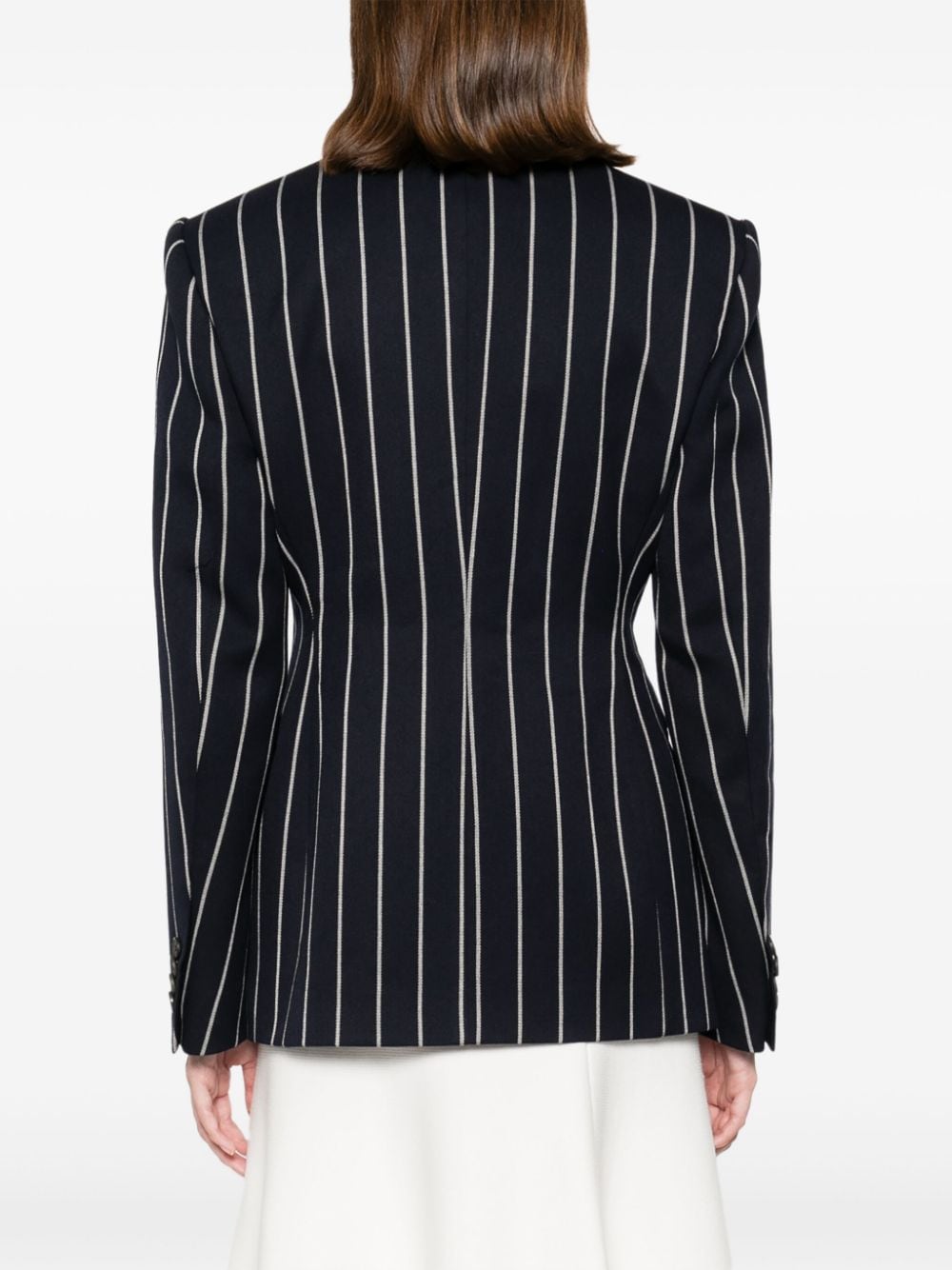 Shop Giuseppe Di Morabito Striped Blazer In Blue