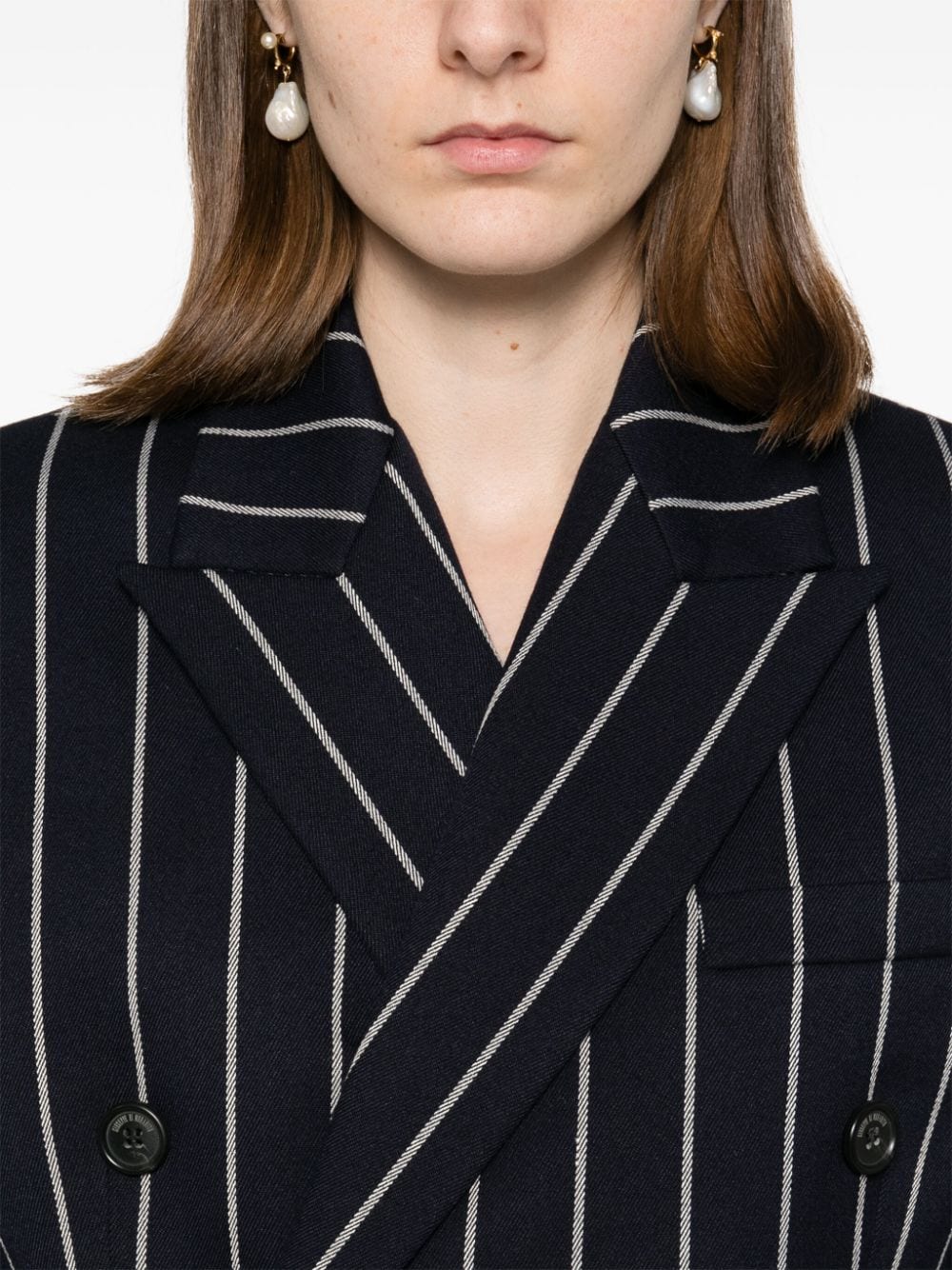 Shop Giuseppe Di Morabito Striped Blazer In Blue