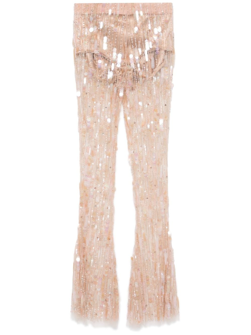 bead-embellished trousers