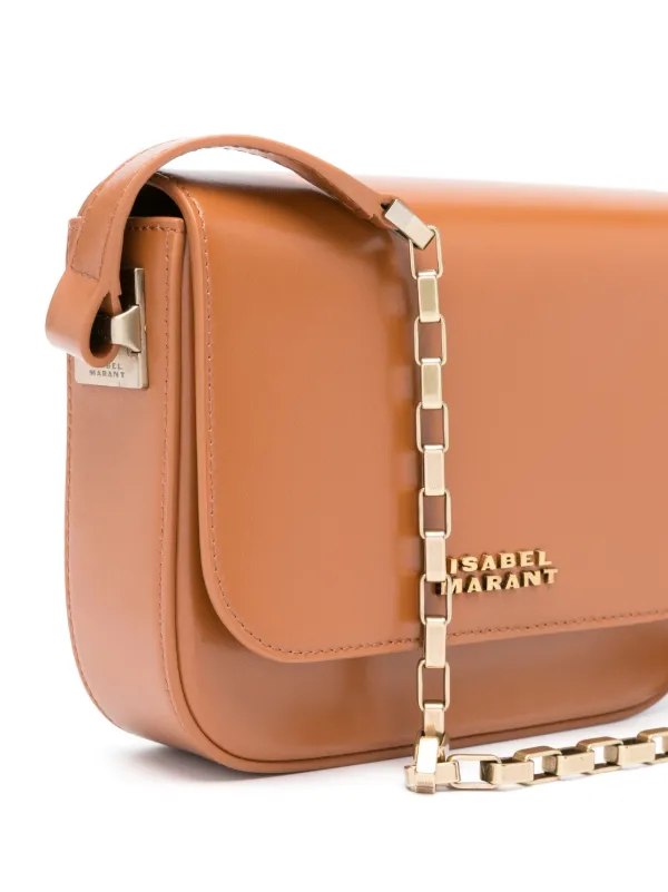 トートバッグ ISABEL MARANT Biscuit Leather Small Lizza Crossbody Bag Isabel Marant Biscuit leather small Lizza crossbody bag for