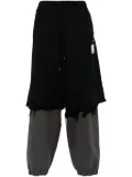 Maison MIHARA YASUHIRO layered track pants - Black