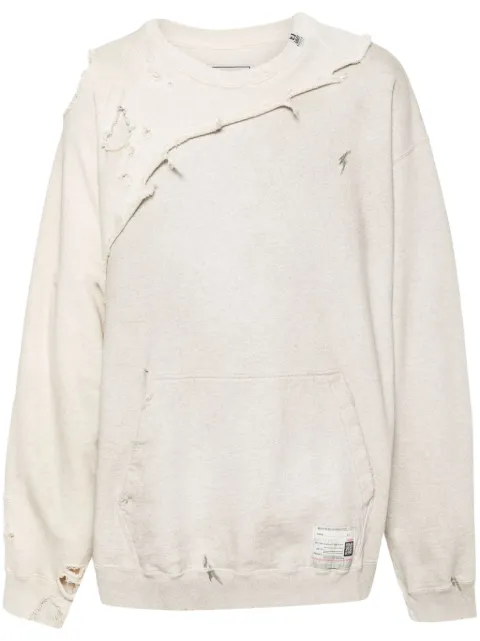 Maison MIHARA YASUHIRO sudadera con efecto envejecido