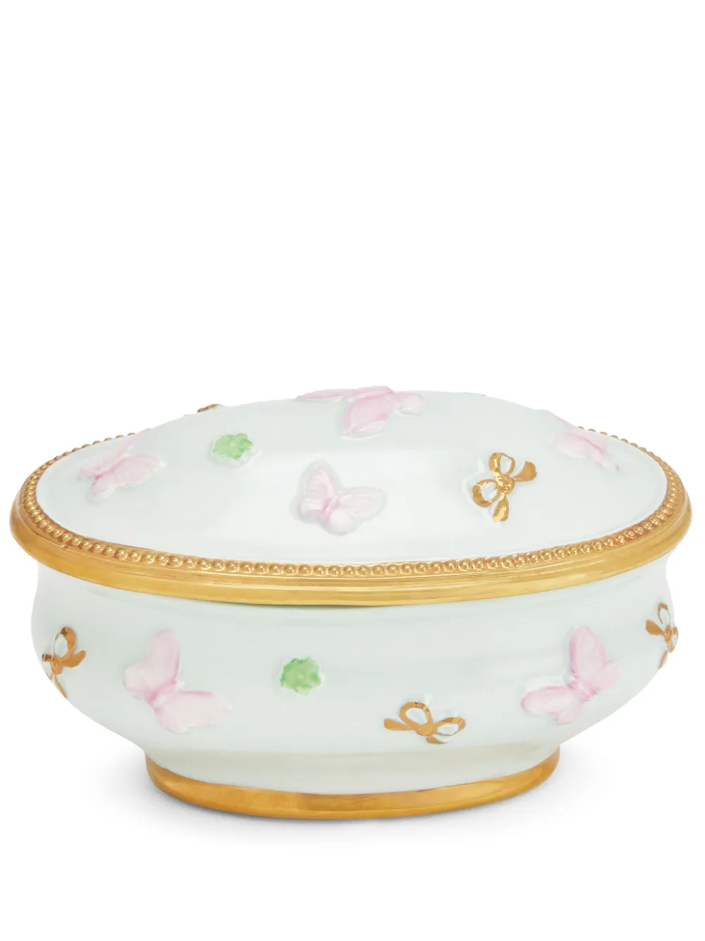 VILLARI Butterfly oval trinket box | Blue | Image 1