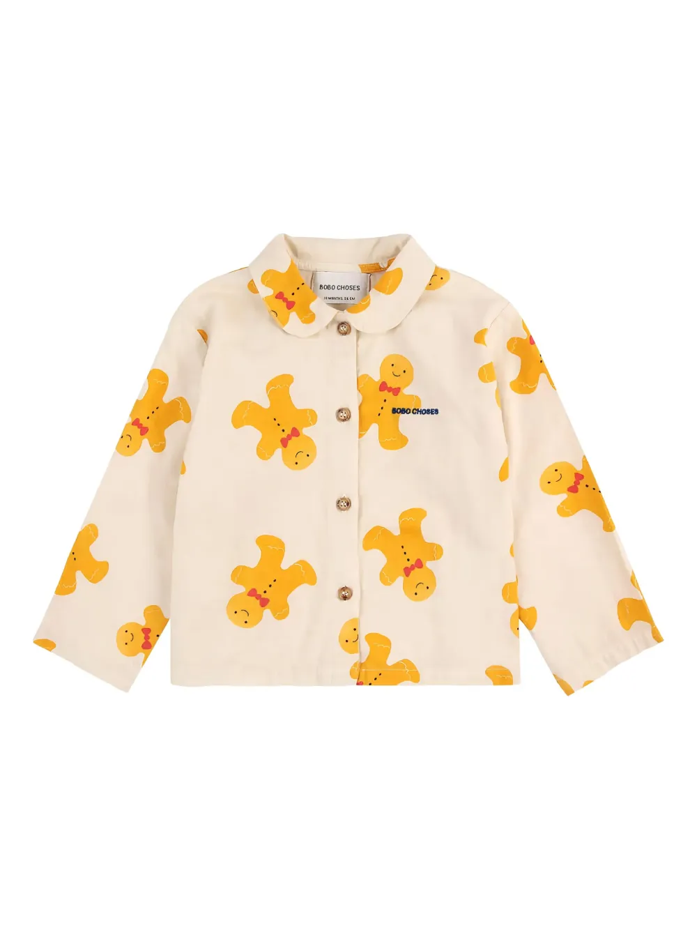 Bobo Choses Candy Cottage Gingerbread-print Tracksuit Set In Neutral