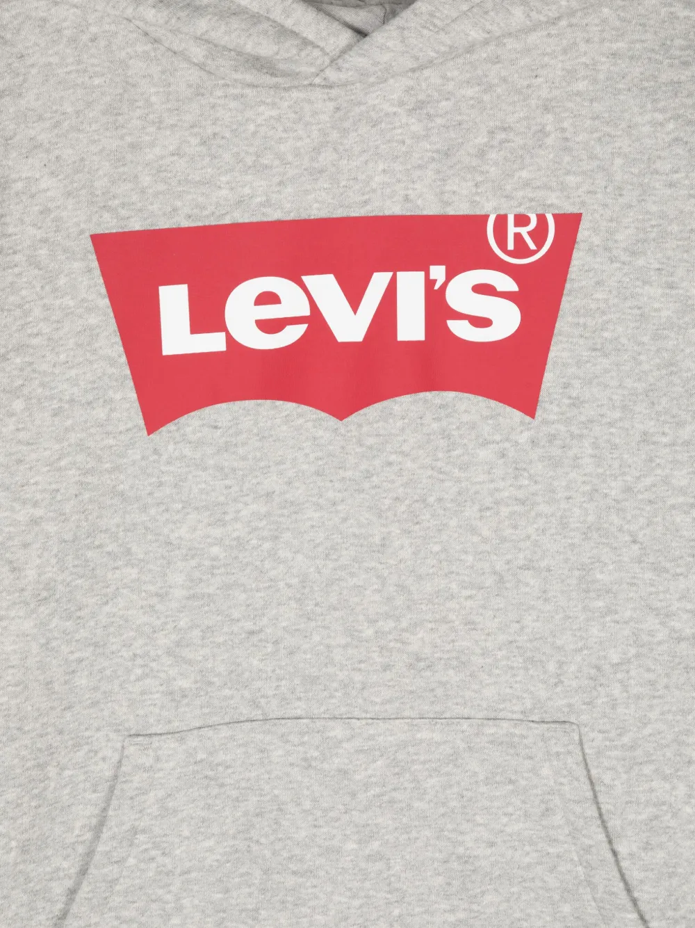 Levi s Kids logo print Hoodie Grey FARFETCH LB