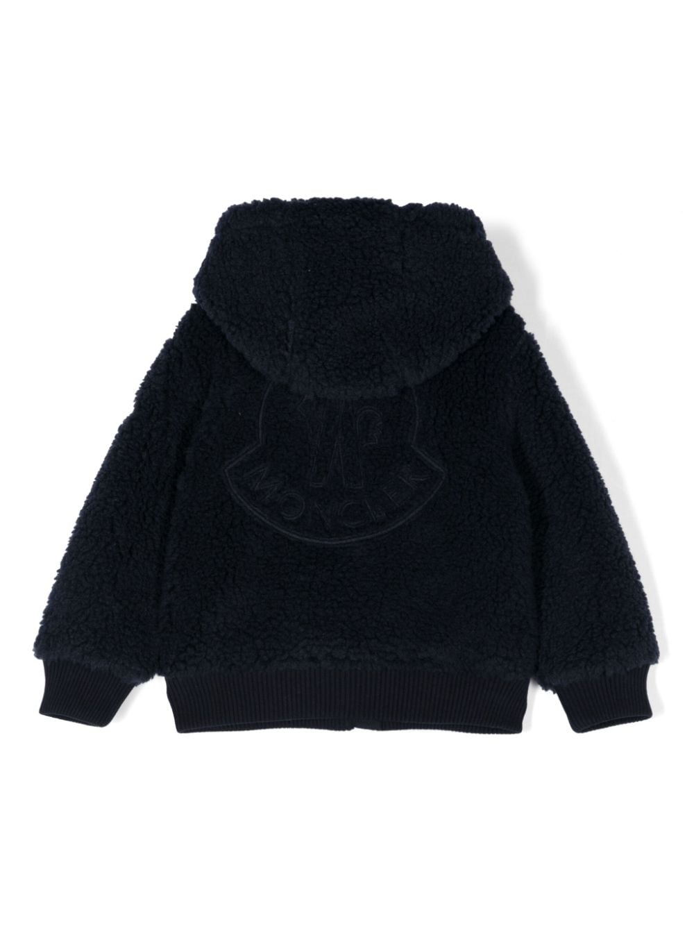 Moncler Enfant Sherpa fleece hoodie - Blauw