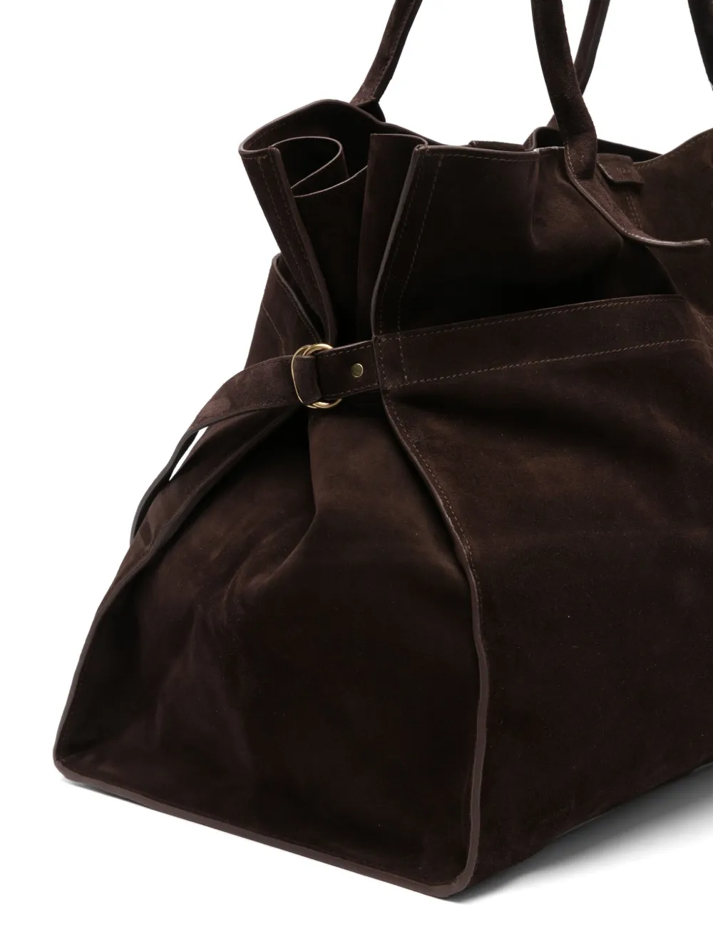 Soeur Blaine Suede Tote Bag In Brown