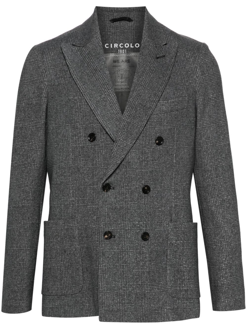 Prince of Wales check blazer