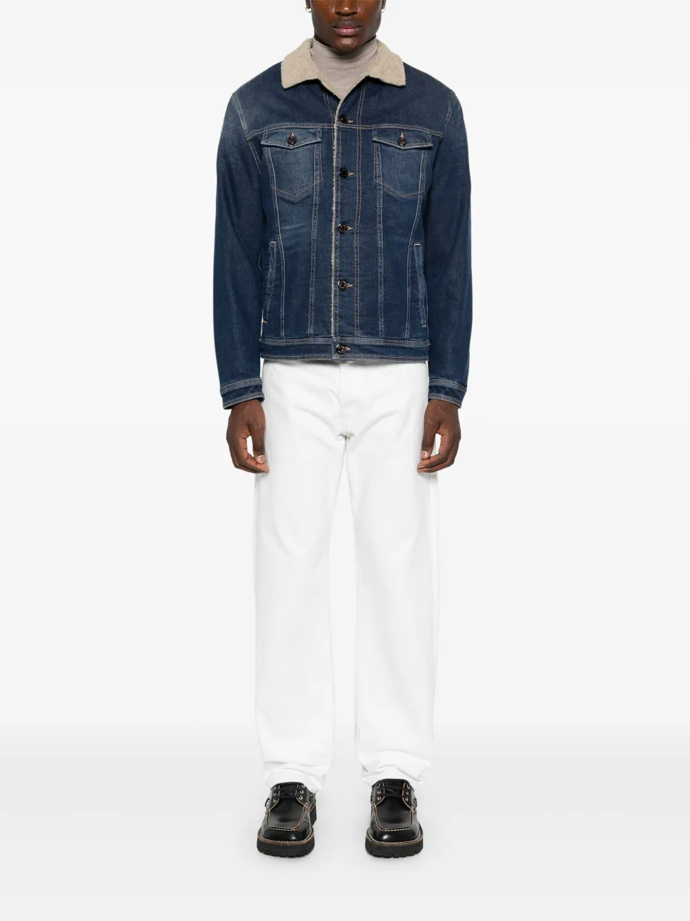 Jacob Cohën contrasting-collar denim jacket | Denim Jackets | Image 2