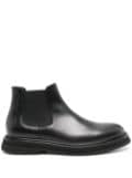 Doucal's leather boots - Black