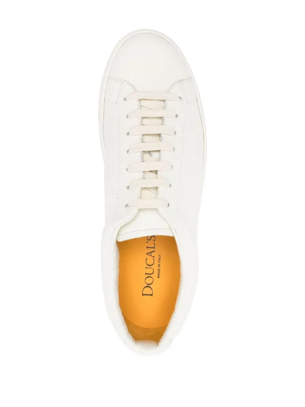 スニーカー Doucal's Leather-Trim Sneakers Doucal's Leather Sneakers | Black | FARFETCH