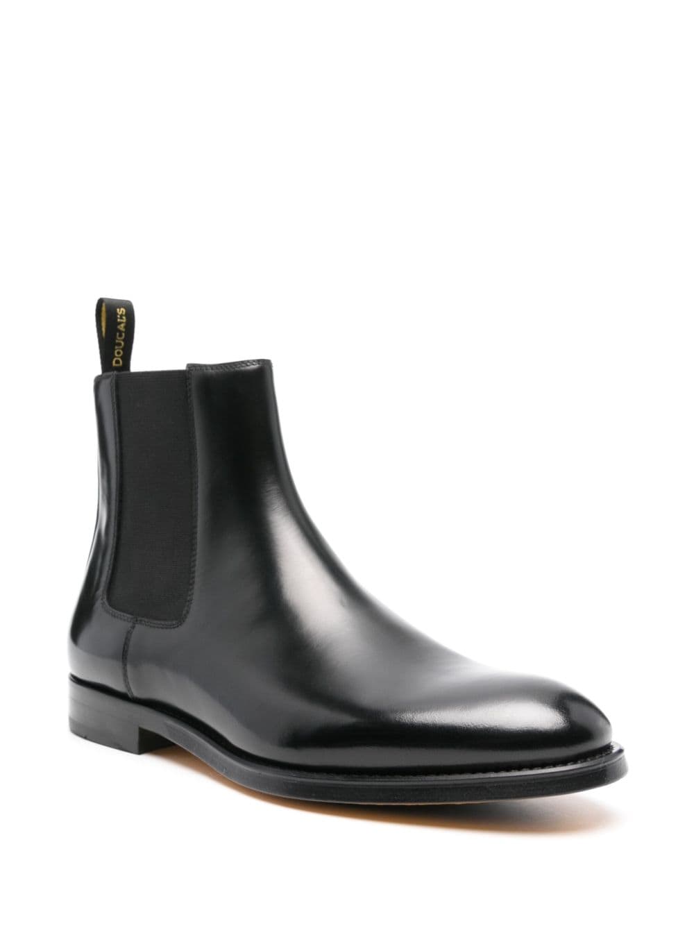 Doucal's leather boots - Zwart