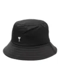 AMI Paris Ami de Coeur stud bucket hat - Black
